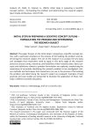 Initial steps in preparing a scientific concept outline – formulating the problem and determining the research subject