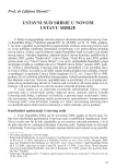 Ustavni sud Srbije u novom Ustavu Srbije