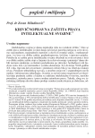 Krivičnopravna zaštita prava intelektualne svojine