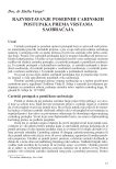 Razvrstavanje posebnih carinskih postupaka prema vrstama saobraćaja