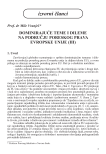 Dominirajuće teme i dileme na području poreskog prava Evropske Unije, III