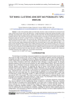 Text mining: Clustering using bert and probabilistic topic modeling