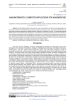 Nanoinformatics, computer applications for nanomedicine
