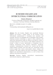Business English and intercultural communication
