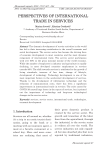 Perspectives of international trade in services