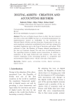 Digital assets: Creation and accounting records