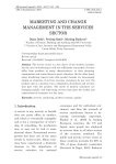 Marketing and change management in the services sector