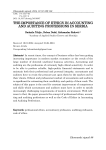 The importance of ethics in accounting and auditing professions in Serbia