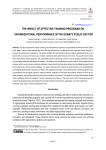 The impact of effective training programs on organizational performance in the Dubai’s public sector