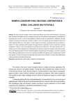 Women's leadership in multinational corporations in Serbia: challenges and potentials