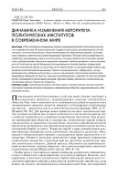 Динамика изменения авторитета политических институтов в современном мире