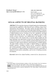 Legal aspects of digital banking