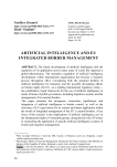 Artificial intelligence and EU integrated border management