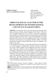 Orientalism as a factor in the development of international law on nuclear security