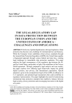 The legal-regulatory gap in data protection between the European Union and the United States of America – challenges and implications