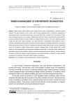 Women In Management Of Contemporary Organisations