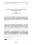 Key characteristics of communications barriers in organizational contex