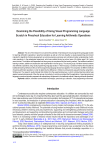 Examining the Possibility of Using Visual Programming Language Scratch in Preschool Education for Learning Arithmetic Operations