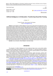 Artificial Intelligence in Art Education: Transforming Visual Arts Training