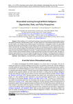 Personalized Learning through Artificial Intelligence: Opportunities, Risks, and Policy Perspectives