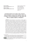 Enforcement in family relations – the handing over and taking away of a child, with emphasis on the role of the guardianship authority