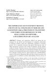 The importance of investment motives and financial strategies in merger and acquisition (M&A) processes in transition countries with reference to the regulatory framework – A multidisciplinary analysis