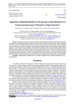 Application of Statistical Models for the Analysis of Data Obtained from Continuous Assessment of Students in Higher Education