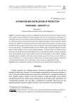 Automation and digitalization of production processes – Industry 4.0