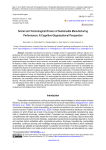Social and Technological Drivers of Sustainable Manufacturing Performance: A Cognitive-Organizational Perspective