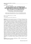 Development and contemporary challenges of financial reporting in the context of globalization