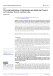 The Legal Implications of Globalization and Intellectual Property on Technology Transfer and Innovation