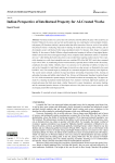 Indian Perspective of Intellectual Property for AI-Created Works