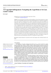 AI Copyright Infringement: Navigating the Legal Risks of AI-Generated Content
