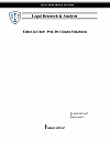 Legal Research & Analysis